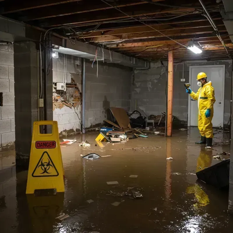 Flooded Basement Electrical Hazard in Woodland Park, CO Property